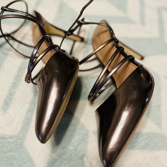 “Call it Spring” wrap Rose Gold metallic Sandal heel - Picture 8 of 10